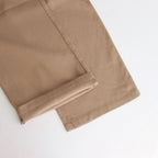Honeycomb stretch high waist tuck pants #021 Mocha [PA231PT006]