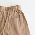 Honeycomb stretch high waist tuck pants #021 Mocha [PA231PT006]