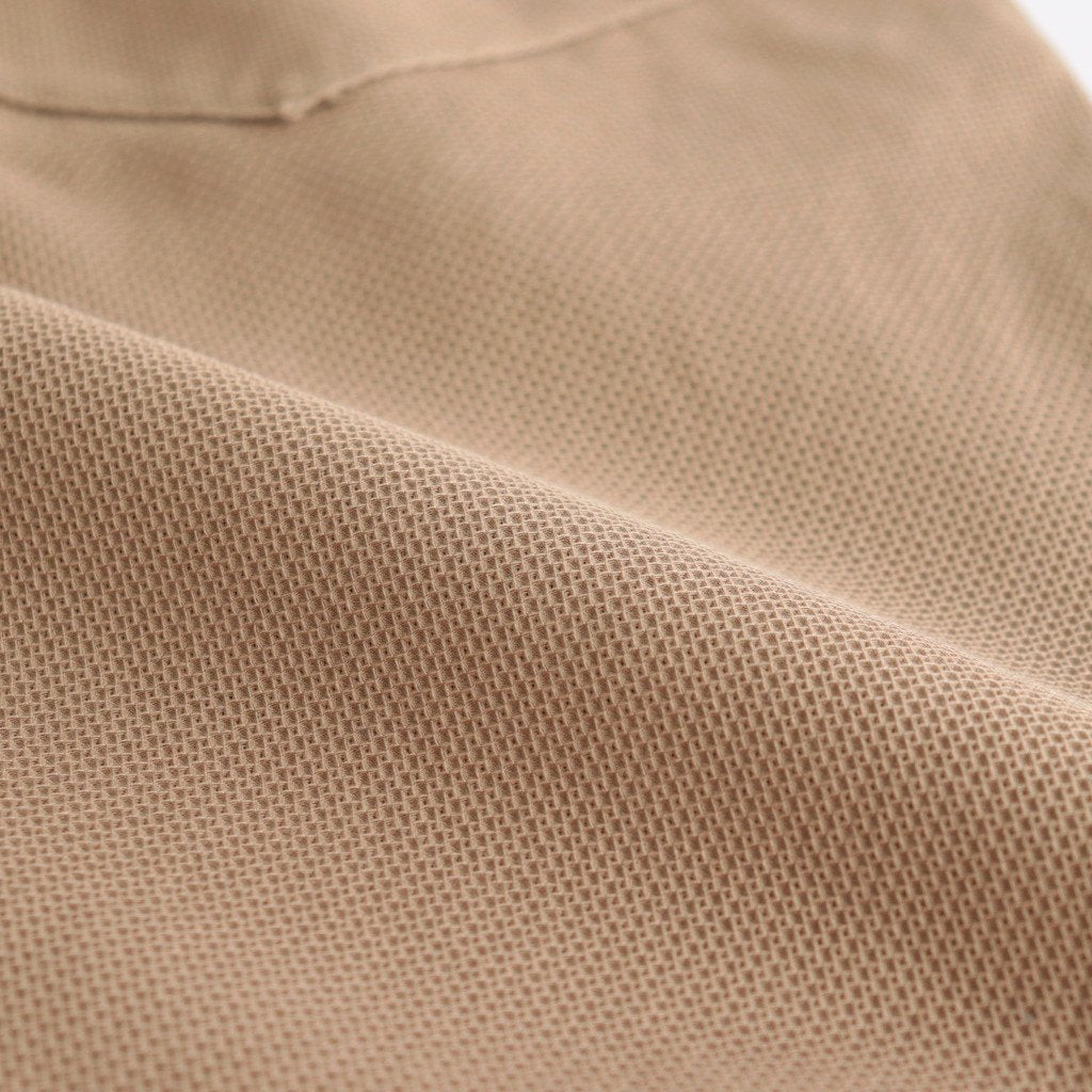 Honeycomb stretch high waist tuck pants #021 Mocha [PA231PT006]