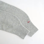fine lambs wool crew-neck P/O #light gray [WVFL-UW117]