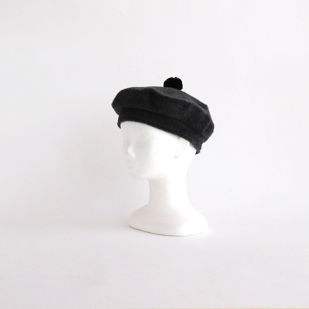 ANGOLA BERET #Charcoal [no.7125]