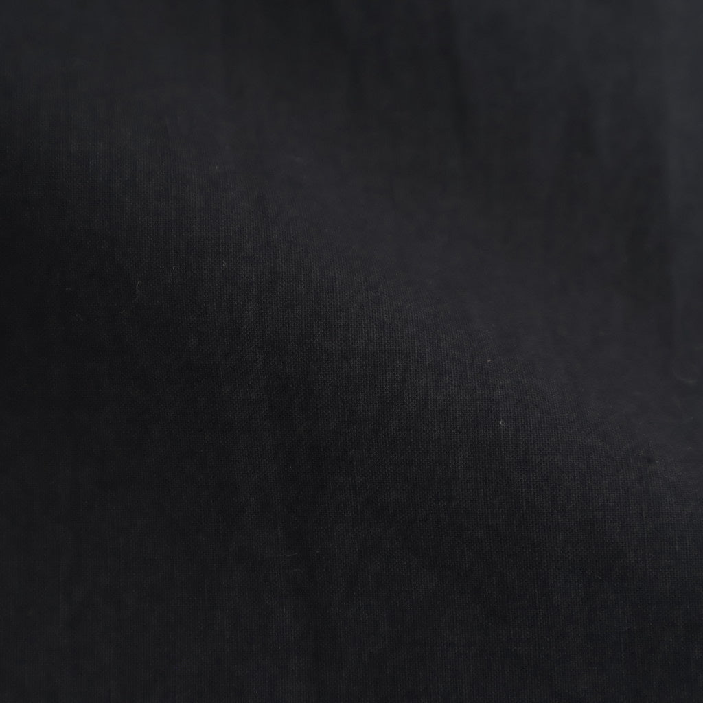 40s POPLIN PLAIN HEM PLEATS EASY PANTS #9900 BLACK [NSL25546]