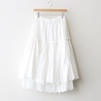 波紋の仕事：Gathered lace skirt #off white [11261-04512]