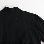 私の夜 Funnel neck blouse #black [TLF-125-sh007-cla]