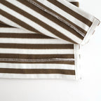 裏起毛 BORDER SPY EYE BOAT NECK PULLOVER #Khaki [no.7743]