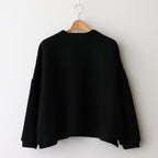 スライバーニットモックネックワイドPO #クロ [US250CT002]