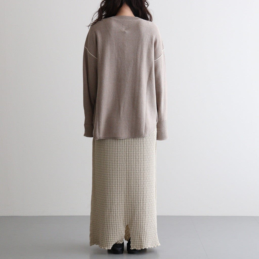 Cotton-Wool Jumper #Beige Mix [oni057]