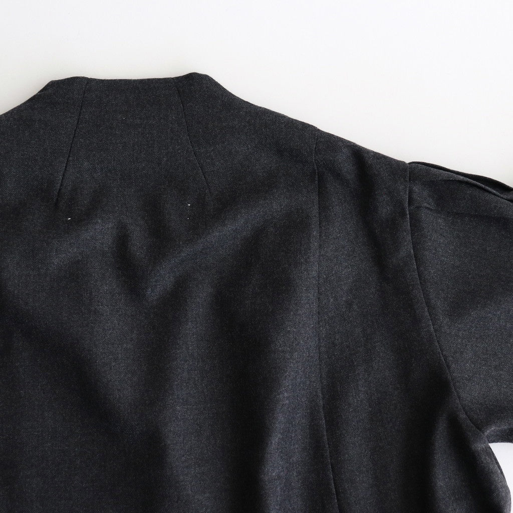 手の中の夜 Double-Breasted dress #charcoal [TLF-125-op012-mw]