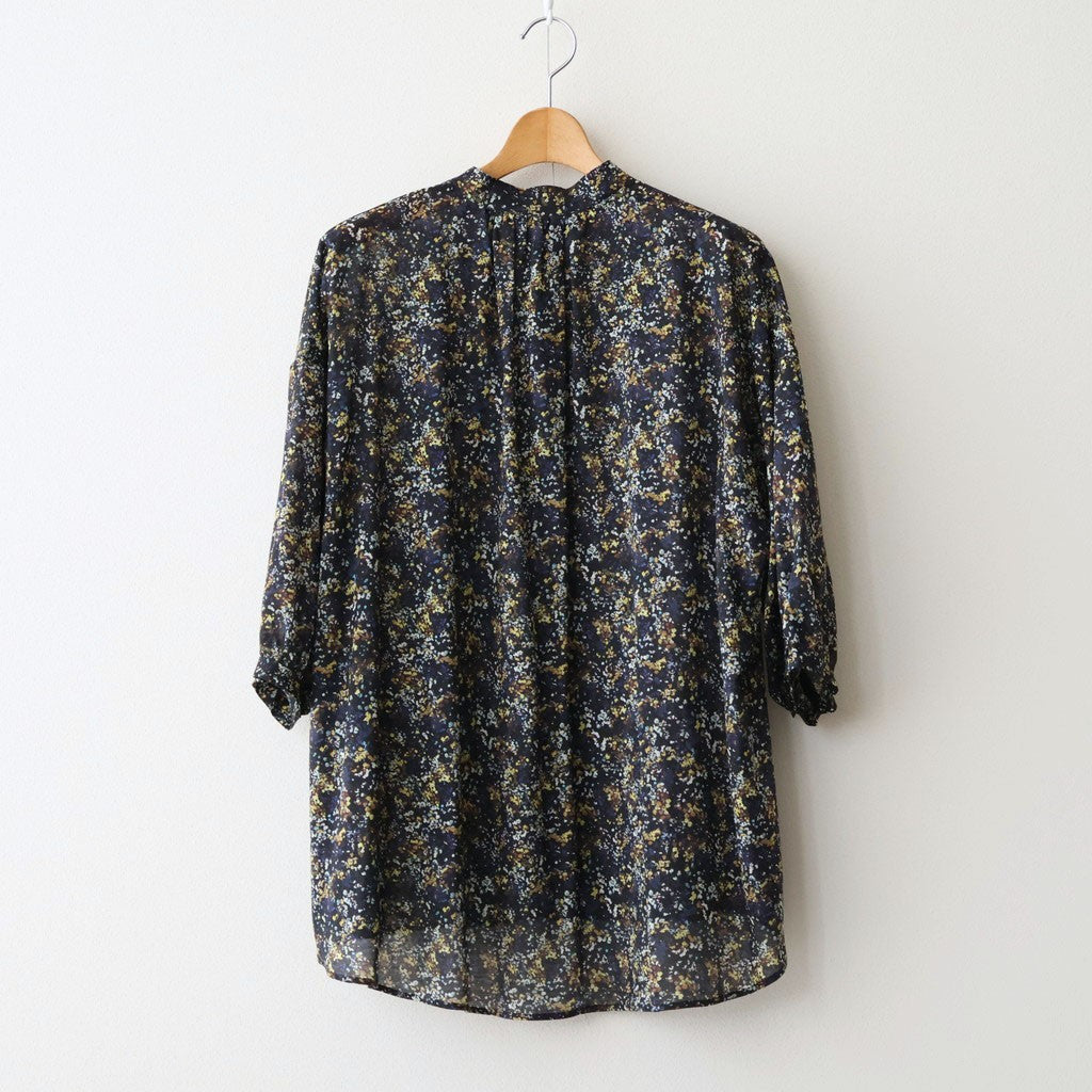 LIBERTY FABRICS ETERNAL COLLECTION Flared blouse #Reflections [TLF-226-SH003-lpl]
