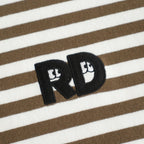 裏起毛 BORDER SPY EYE BOAT NECK PULLOVER #Khaki [no.7743]