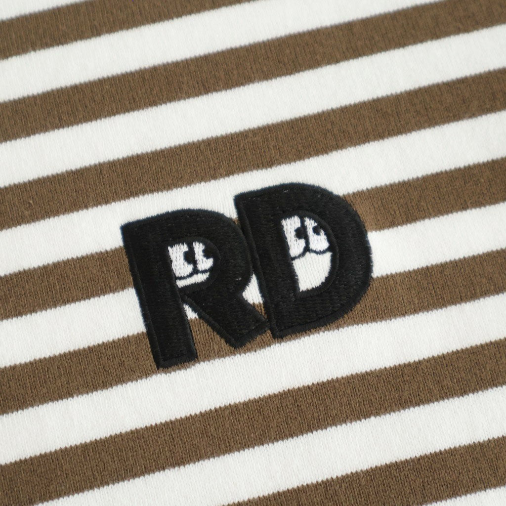 裏起毛 BORDER SPY EYE BOAT NECK PULLOVER #Khaki [no.7743]