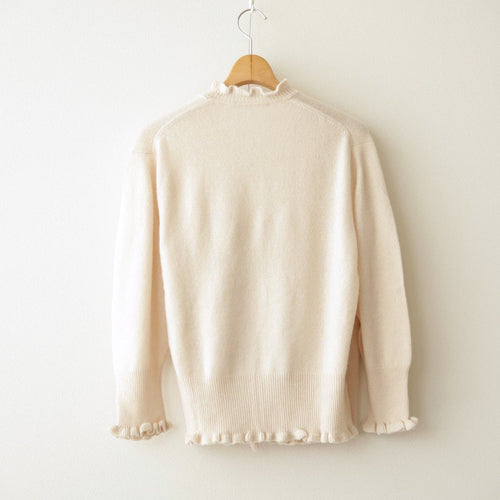 Volant cardigan #ivory [32-0028A]