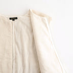 SHIRRING VEST #Amtique White [no.8003]