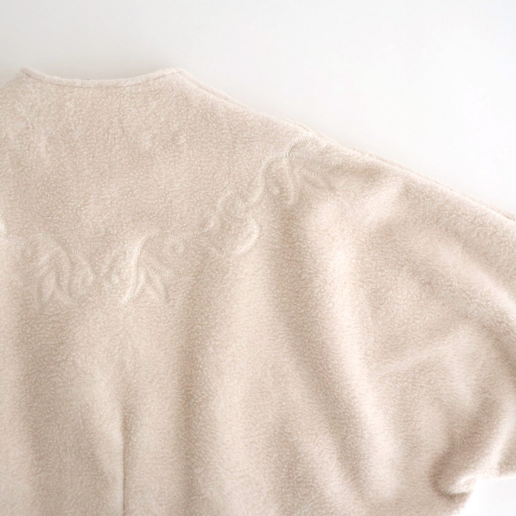 幻の花 Embroidery cocoon jacket #milk [TLF-126-jk001-nc]