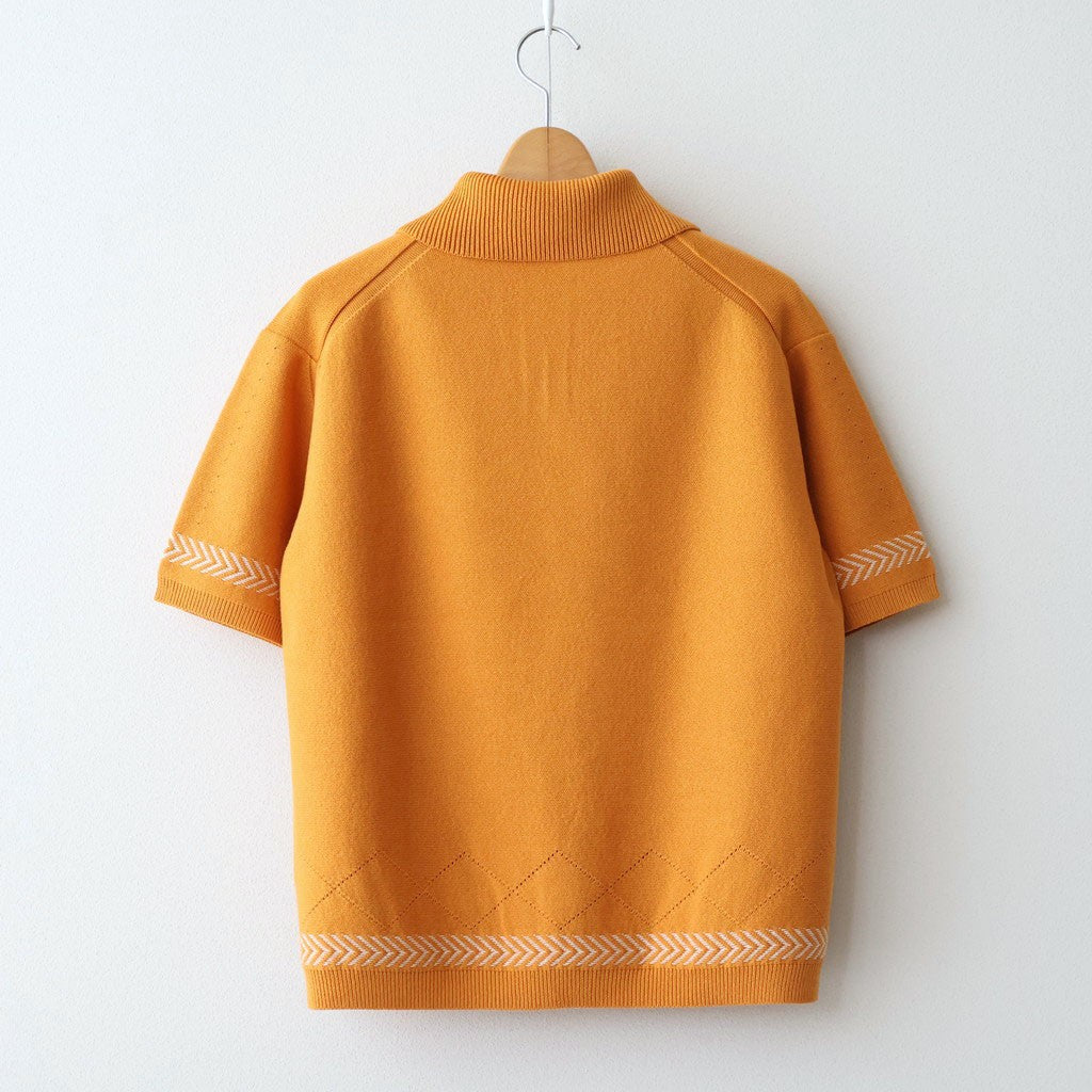 Kafusho Polo Knit #Orange [261808]