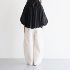 GARMENT DYE LAWN GATHER SMOCK #Black [no.7520]
