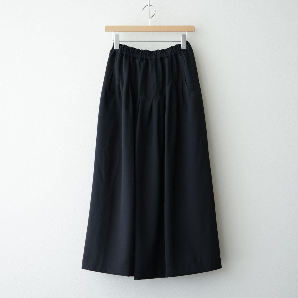 記憶の庭 Tucked skirt #Black [26F-SK042-RP]