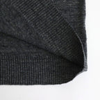 12GG 1PLY LINEN PLAIN V-NECK 1 BUTTON CARDIGAN #9800 CHARCOAL [GNSL23302]