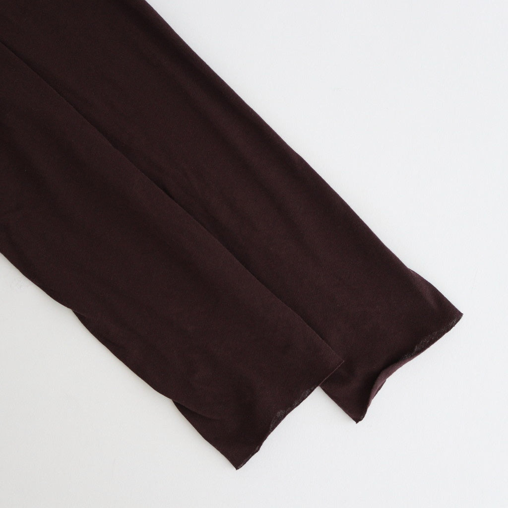 high twist cotton sheer jersey turtle-neck Tee #dark brown [WVFL-UW104]