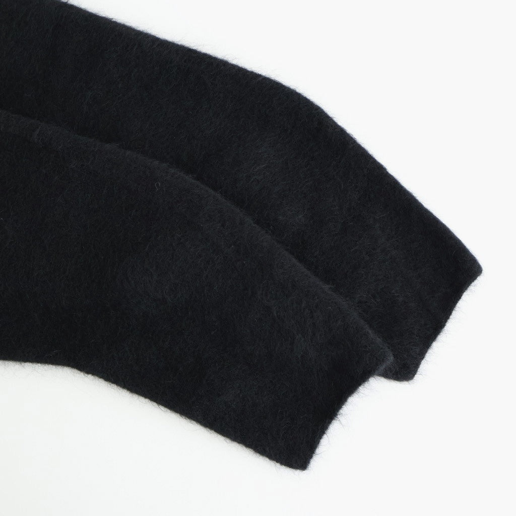 stretch superkid mohair crew-neck P/O #black [WVFL-UW114]
