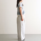 Flower Jacquard Knit Blouse #Off white [261807]