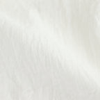 80s COTTON VOILE PLAIN BANDED COLLAR GATHER SHIRT #9100 OFF WHITE [NSL25041]