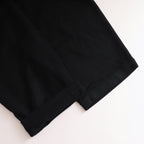 Wool cashmere beaver tuck pants #Black [TS243PT099]
