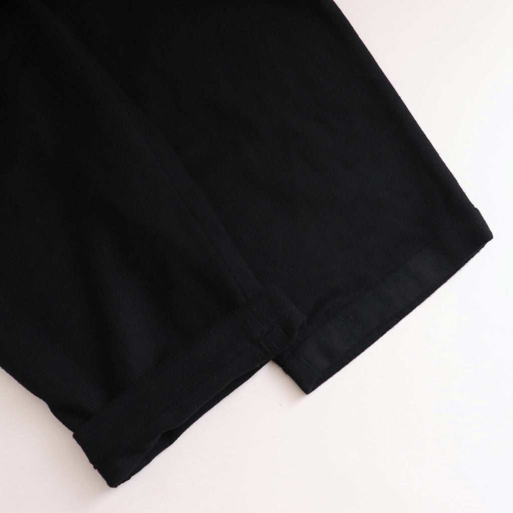 Wool cashmere beaver tuck pants #Black [TS243PT099]