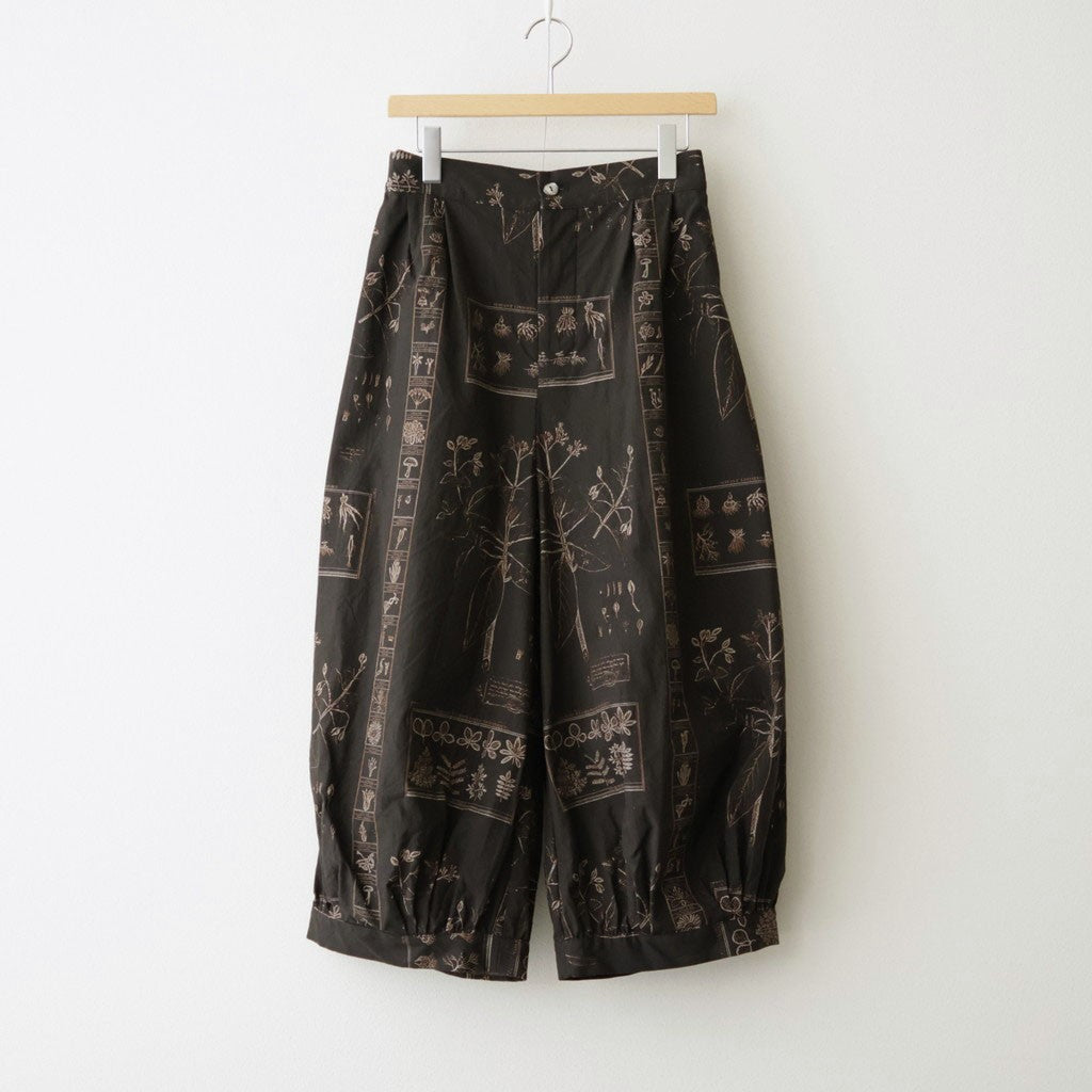 偶然の影：ズロースパンツ #dark brown×beige [13261-09413]