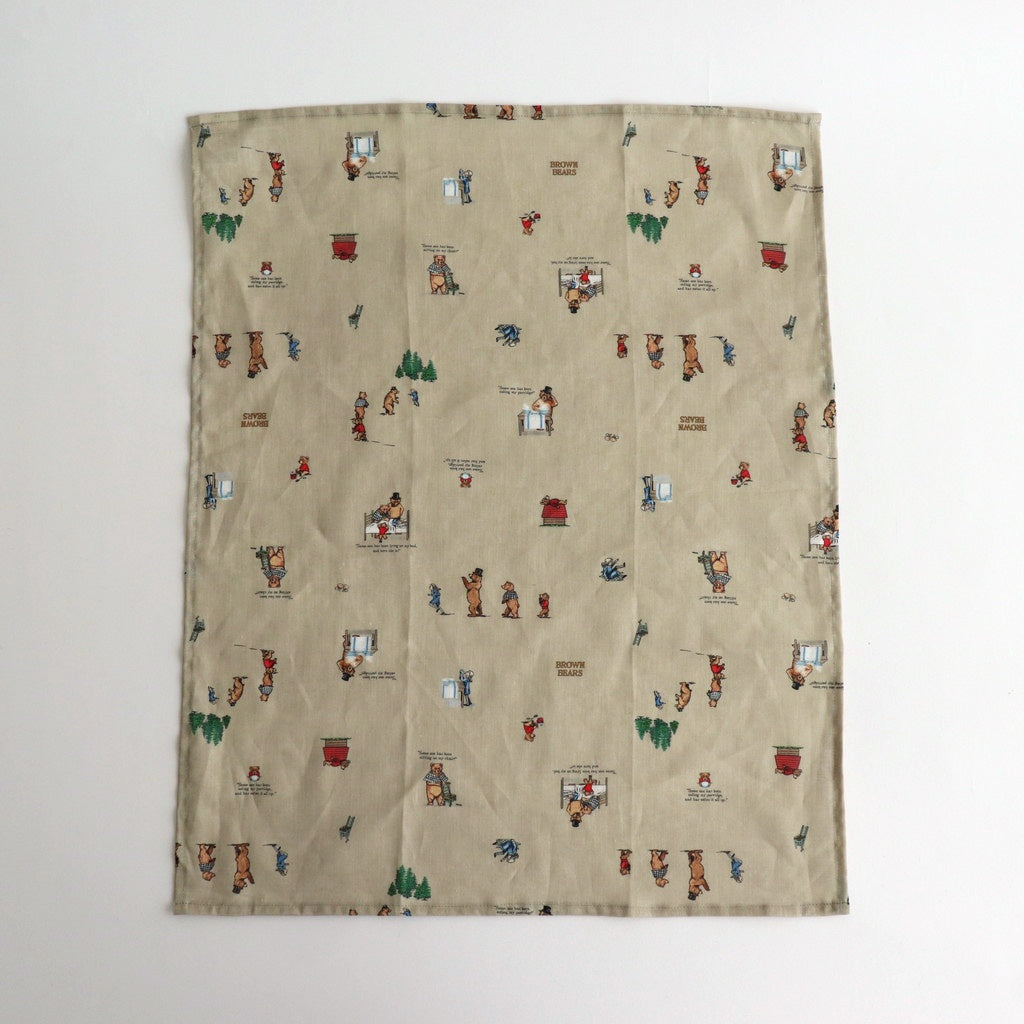 BROWN BEARS KITCHEN CLOTH #Beige [no.7228]