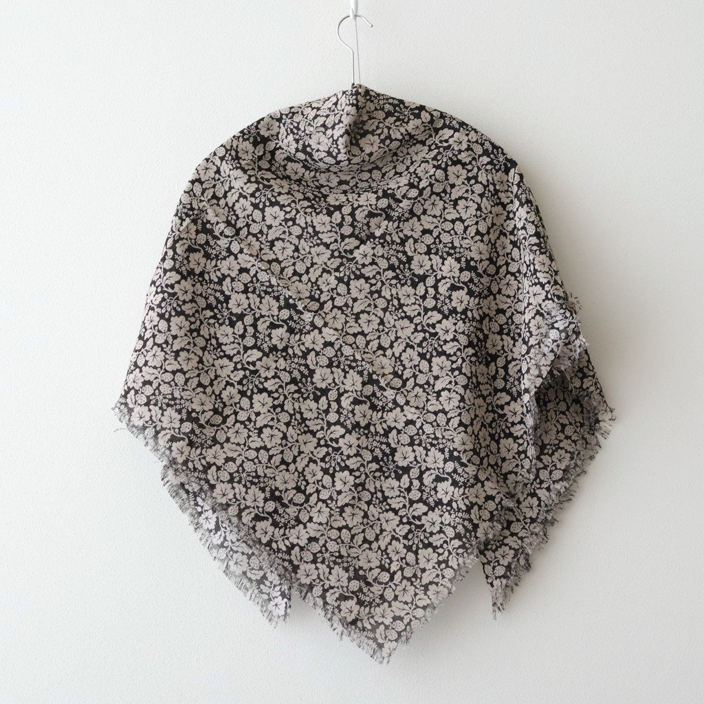 WILD BERRY GAUZE SHAWL #Flax [no.7770]