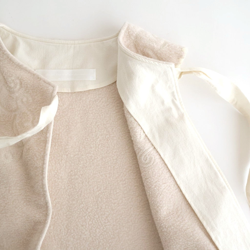 幻の花 Embroidery vest #milk [TLF-126-ve003-nc]