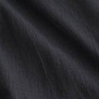 80s COTTON VOILE LACE LACE&STRING COLLAR GATHERED SHIRT #9900 BLACK [NSL26092]
