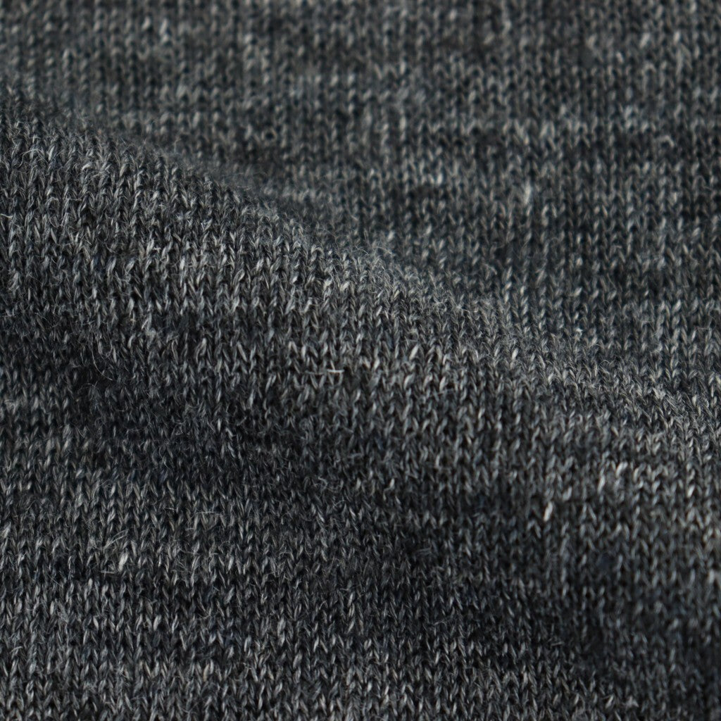 12GG 1PLY LINEN PLAIN V-NECK 1 BUTTON CARDIGAN #9800 CHARCOAL [GNSL23302]