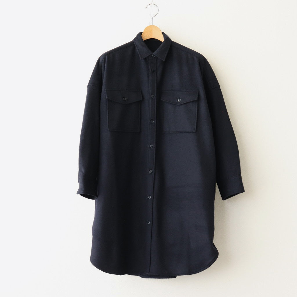 Cashmere beaver military shirt #Navy [UT244SH020]