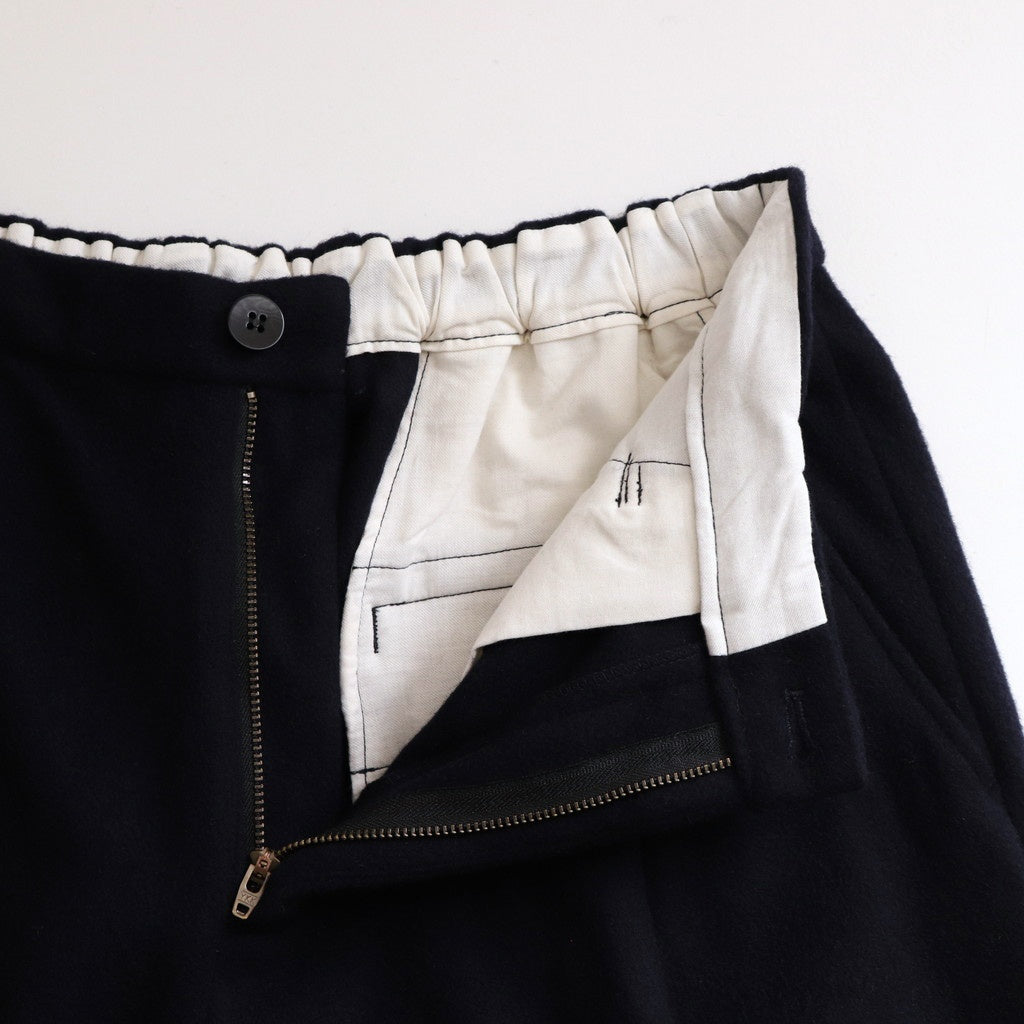 Wool cashmere beaver tuck pants #Navy [TS243PT099]
