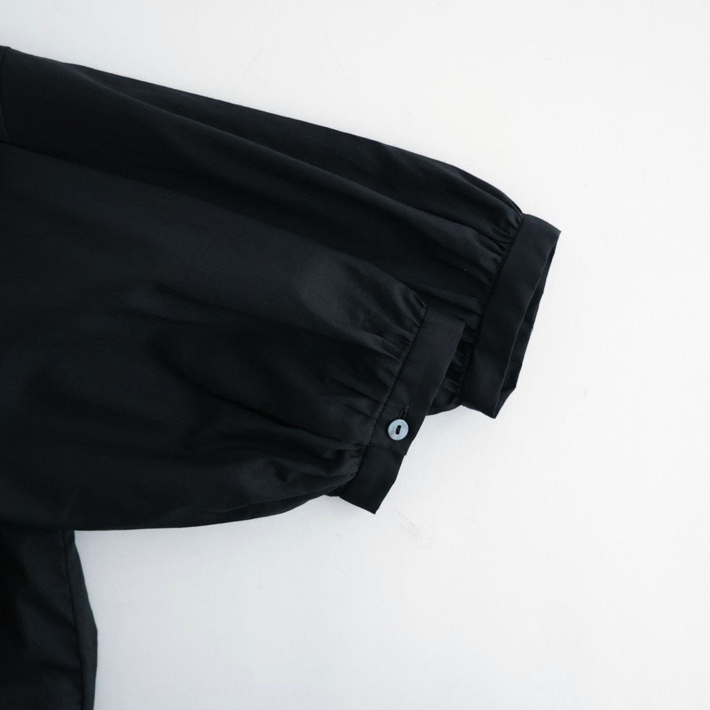 沈黙の音色 Flared blouse #Black [26F-SH001-CL]