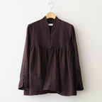 冬の肖像 Funnel neck over blouse #bordeaux [TLF-126-sh007-cst]