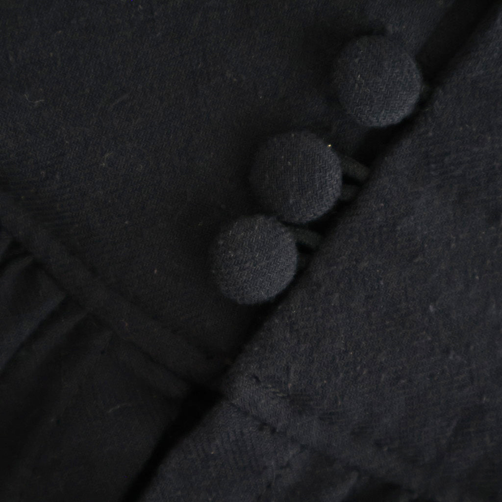 冬の肖像 Funnel neck over blouse #black [TLF-126-sh007-cst]