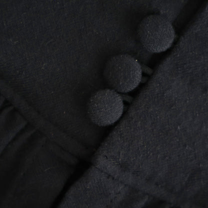 冬の肖像 Funnel neck over blouse #black [TLF-126-sh007-cst]