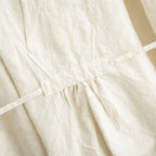 乾いた庭：レースカラーワンピース #powder pink [13261-05111]