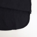 BOILED WOOL PLAIN BANDED COLLAR EMB SHIRT #3900 NAVY [NMDS25601]