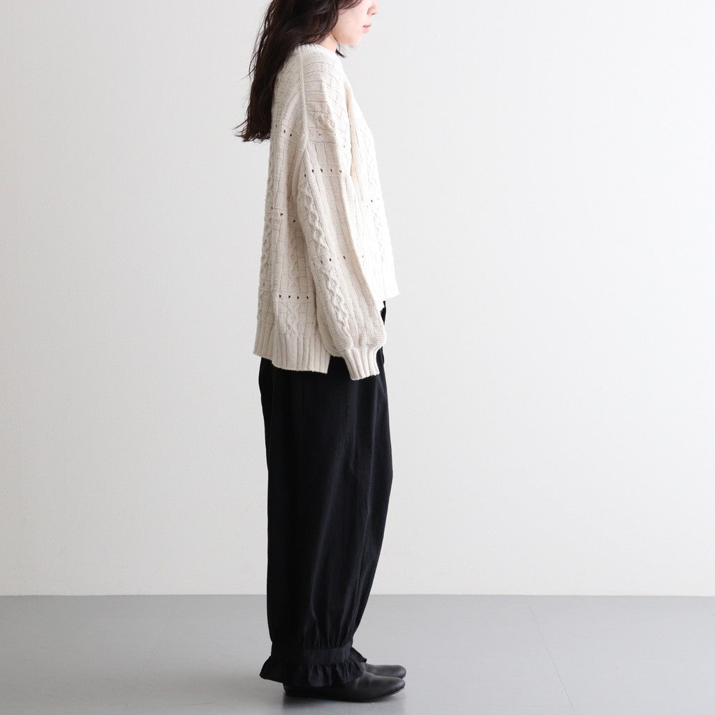 Recycled-Cotton Jumper #Ecru [oni060]