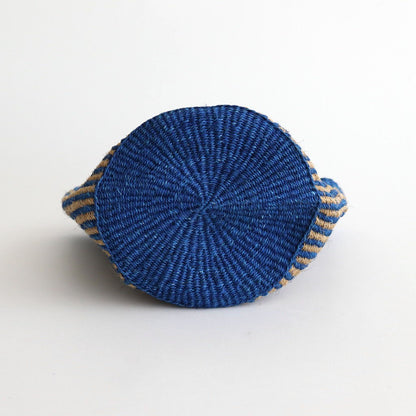 STRIPE SISAL BAG #3781 BLUE / NATURAL [ANSL2501]