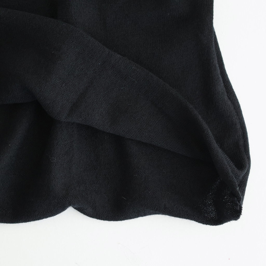 存在すること：Gathered sleeves sweater #black [13243-13109]