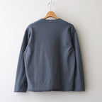 cotton open-end yarn terry sweat shirt #steel blue [WXSP-UW119]