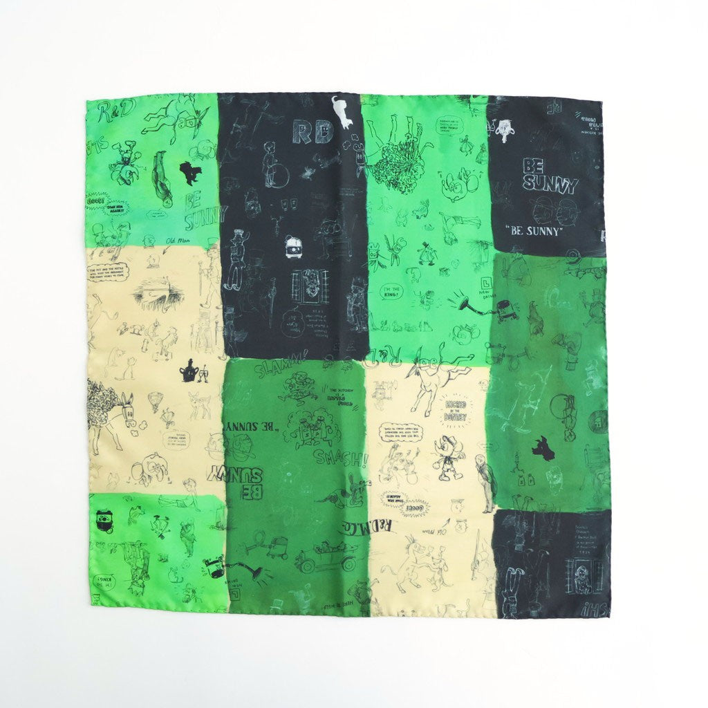 MOSAIC GRAFFITI SCARF #Green [no.7966]