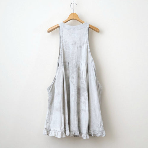 雲のウツロイ：Cache-coeur tunic #white powder×ink [11261-07507]