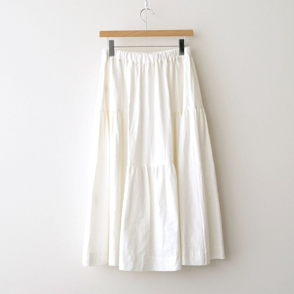 此処にある：ティアードスカート #off white [13261-03212]