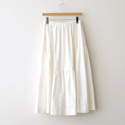 此処にある：ティアードスカート #off white [13261-03212]